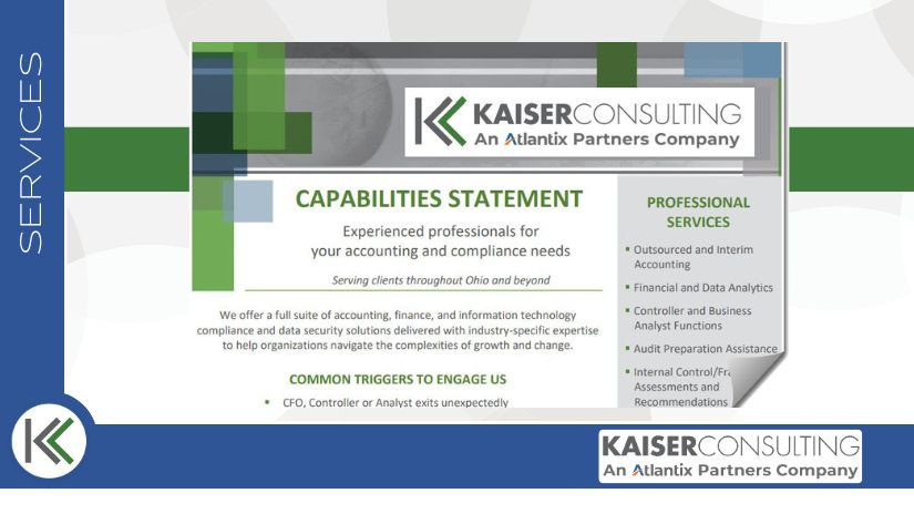 Capabilities Statement for Kaiser Consulting cover image