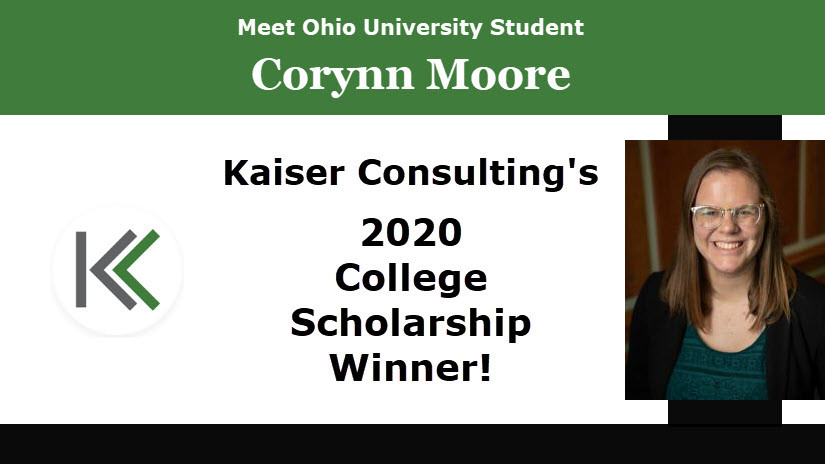 Congratulations to Corynn Moore: Kaiser Consulting Scholarship Recipient cover image