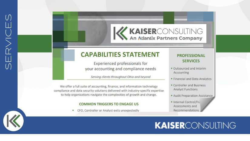 Capabilities Statement for Kaiser Consulting cover image