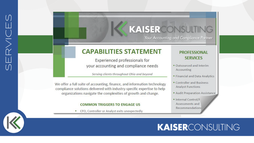 Capabilities Statement for Kaiser Consulting cover image