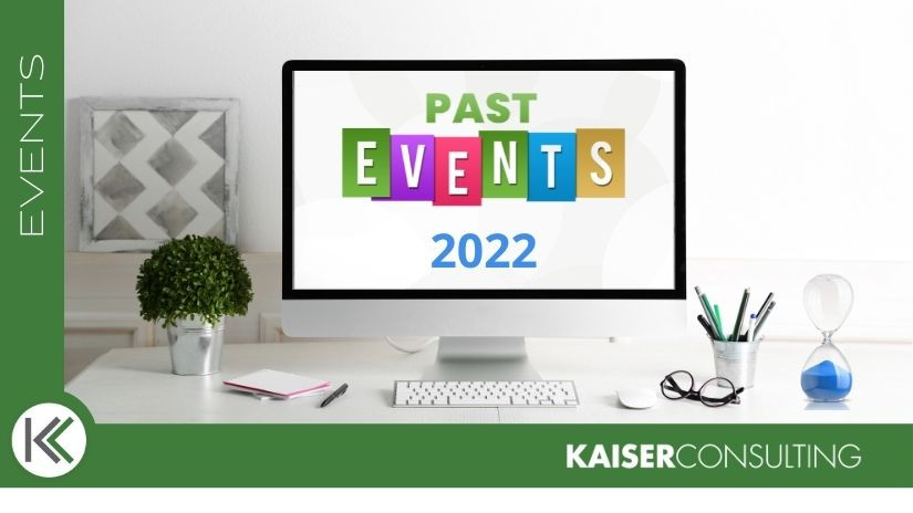 Highlights of Kaiser Consulting's 2022 Past Events cover image